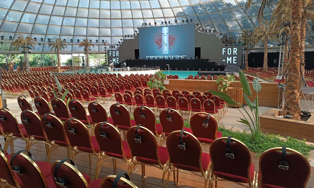 Silentmeeting Kabellose Silentsystem Kopfhörer für Kongresse und Konferenzen