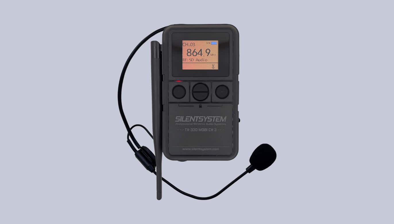 tx330-silentsystem-2025 Tragbarer Silentsystem-Sender TX-330